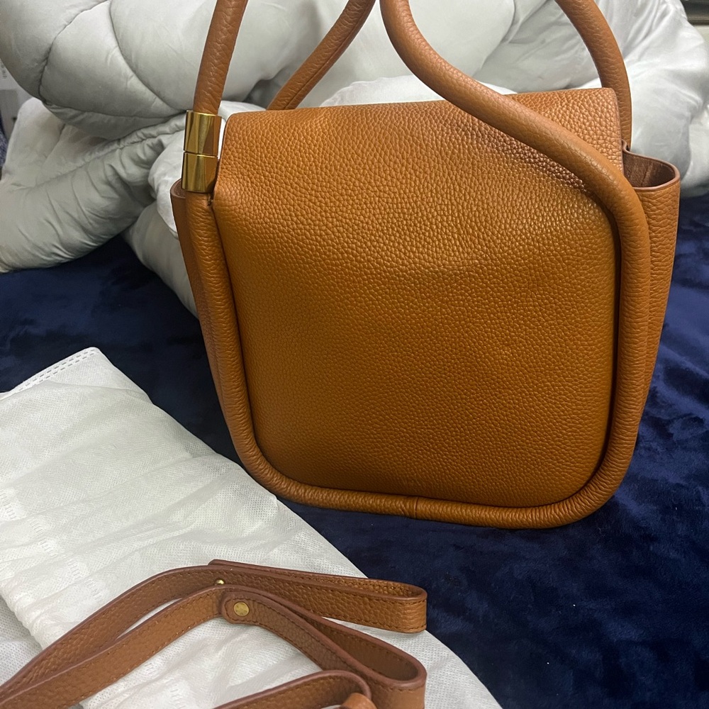 BOYY Tan Shoulder Bag with Textured Leather Finish